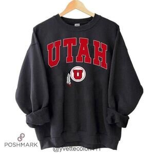 Bundle 2 Sweatshirts Utah Utes Football Ncaa Trendy Sweatshirt